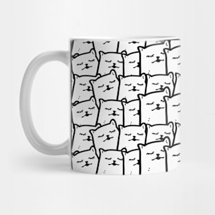 Cute Ghost Cat Pattern Mug